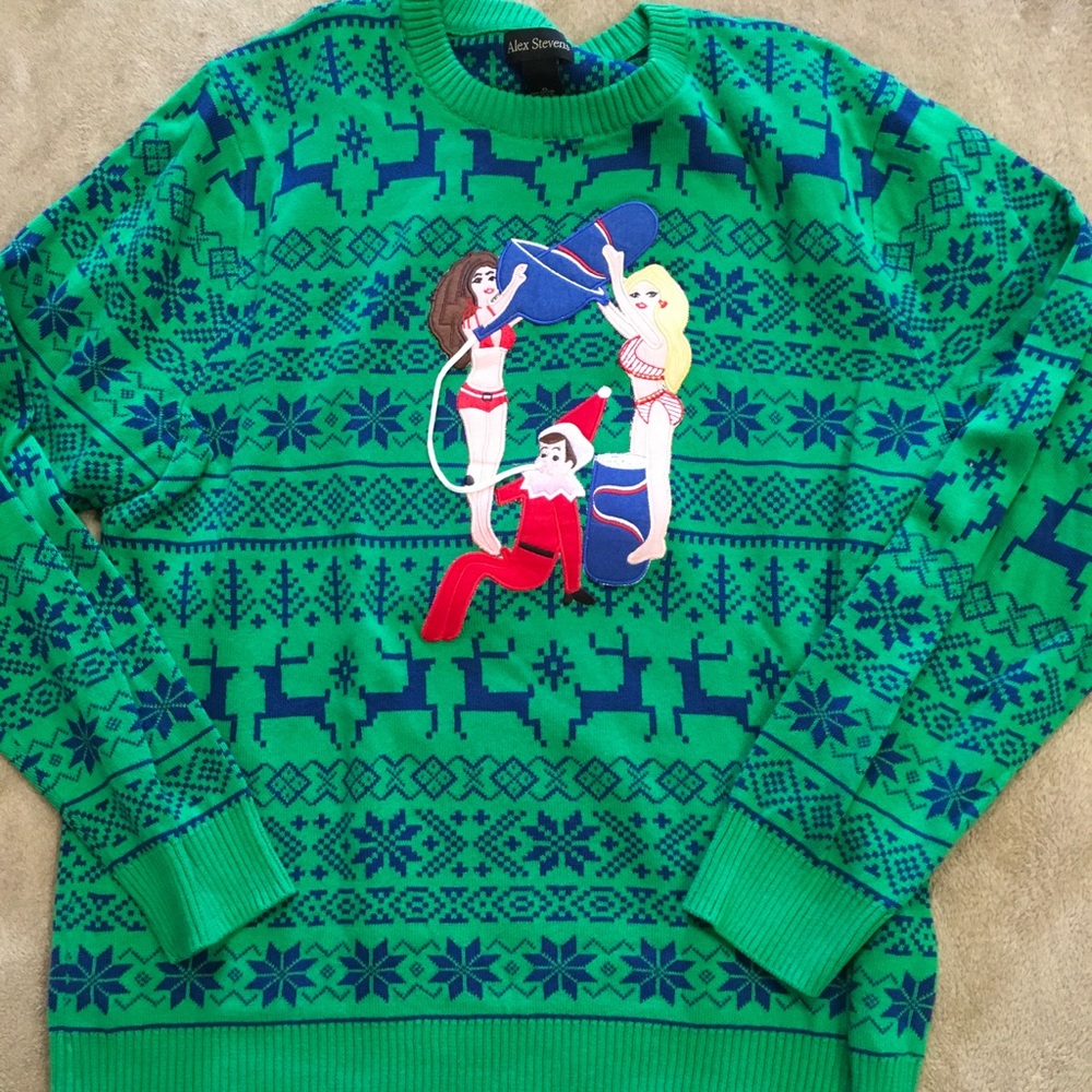 HOST PICK. Men’s Ugly Christmas Sweater Elves (XL)